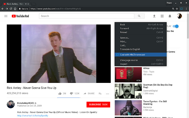 Cast with MkChromecast from Chrome web store to be run with OffiDocs Chromium online Cast with MkChromecast from Chrome web store to be run with OffiDocs Chromium online