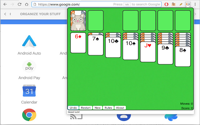 Cat Solitaire from Chrome web store to be run with OffiDocs Chromium online Cat Solitaire from Chrome web store to be run with OffiDocs Chromium online