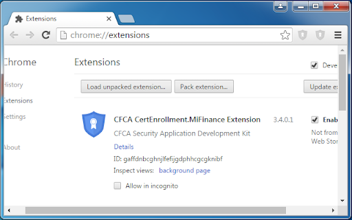 CFCA CertEnrollment.MiFinance Extension from Chrome web store to be run with OffiDocs Chromium online CFCA CertEnrollment.MiFinance Extension from Chrome web store to be run with OffiDocs Chromium online