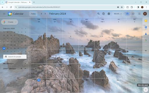 Change Google Calendar Background from Chrome web store to be run with OffiDocs Chromium online Change Google Calendar Background from Chrome web store to be run with OffiDocs Chromium online