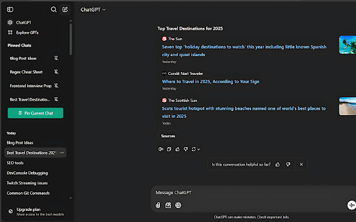 ChatGPT Pins from Chrome web store to be run with OffiDocs Chromium online ChatGPT Pins from Chrome web store to be run with OffiDocs Chromium online
