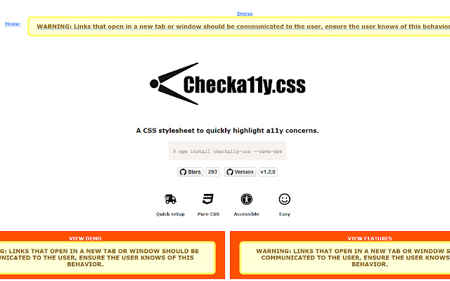 Checka11y.css from Chrome web store to be run with OffiDocs Chromium online Checka11y.css from Chrome web store to be run with OffiDocs Chromium online