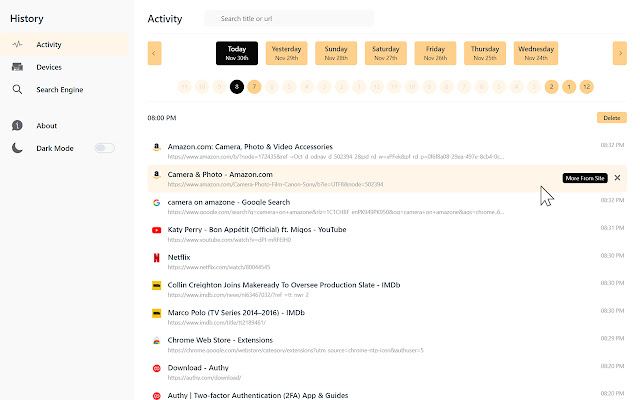Check History from Chrome web store to be run with OffiDocs Chromium online Check History from Chrome web store to be run with OffiDocs Chromium online