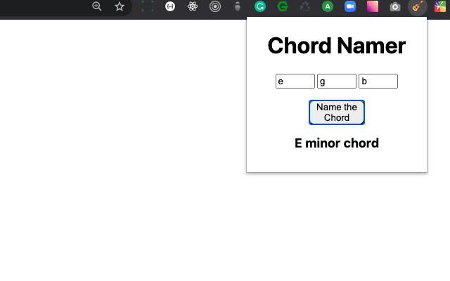 Chord Namer from Chrome web store to be run with OffiDocs Chromium online Chord Namer from Chrome web store to be run with OffiDocs Chromium online