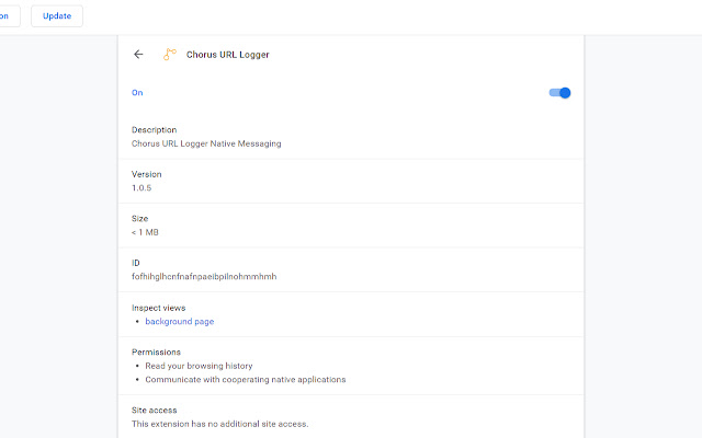 Chorus URL Logger from Chrome web store to be run with OffiDocs Chromium online Chorus URL Logger from Chrome web store to be run with OffiDocs Chromium online