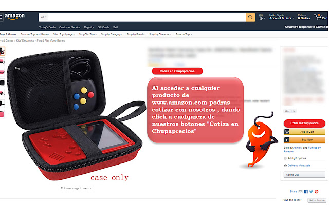 Chupaprecios from Chrome web store to be run with OffiDocs Chromium online Chupaprecios from Chrome web store to be run with OffiDocs Chromium online