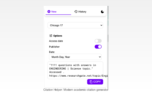 Citation Helper from Chrome web store to be run with OffiDocs Chromium online Citation Helper from Chrome web store to be run with OffiDocs Chromium online