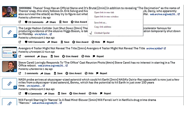 Clickbait Spoiler from Chrome web store to be run with OffiDocs Chromium online Clickbait Spoiler from Chrome web store to be run with OffiDocs Chromium online