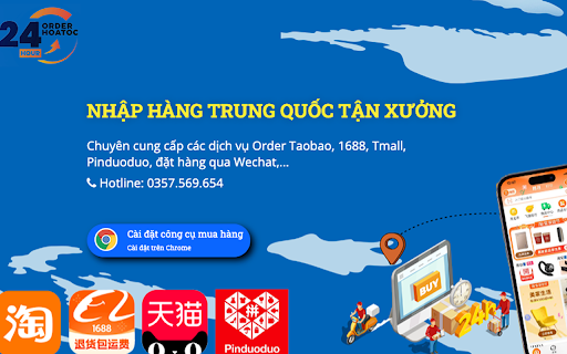 Công Cụ Đặt Hàng Orderhoatoc24h.vn from Chrome web store to be run with OffiDocs Chromium online Công Cụ Đặt Hàng Orderhoatoc24h.vn from Chrome web store to be run with OffiDocs Chromium online