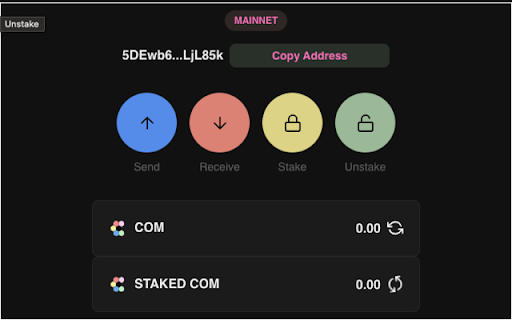 COMMUNE AI Wallet from Chrome web store to be run with OffiDocs Chromium online COMMUNE AI Wallet from Chrome web store to be run with OffiDocs Chromium online