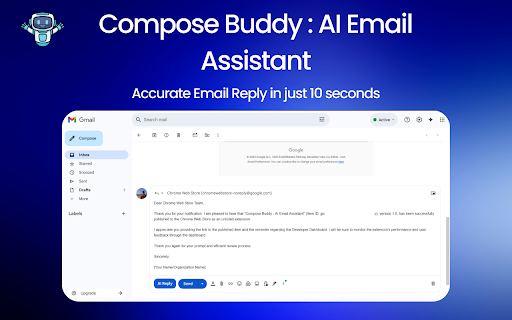 Compose Buddy AI Email Assistant from Chrome web store to be run with OffiDocs Chromium online Compose Buddy AI Email Assistant from Chrome web store to be run with OffiDocs Chromium online