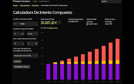 Compound Interest Calculator with Graphs, Formula, and Examples from Chrome web store to be run with OffiDocs Chromium online Compound Interest Calculator with Graphs, Formula, and Examples from Chrome web store to be run with OffiDocs Chromium online