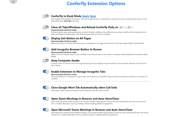 Conferfly Extension from Chrome web store to be run with OffiDocs Chromium online Conferfly Extension from Chrome web store to be run with OffiDocs Chromium online