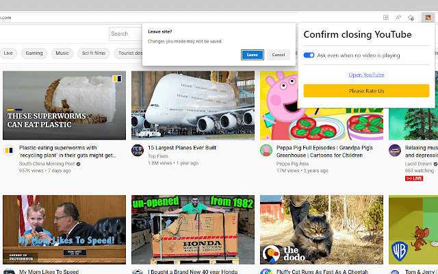 Confirm closing YouTube from Chrome web store to be run with OffiDocs Chromium online Confirm closing YouTube from Chrome web store to be run with OffiDocs Chromium online