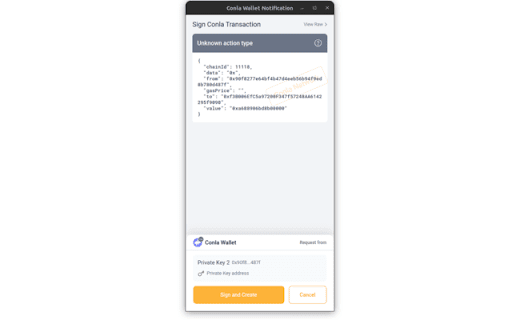 Conla wallet from Chrome web store to be run with OffiDocs Chromium online Conla wallet from Chrome web store to be run with OffiDocs Chromium online