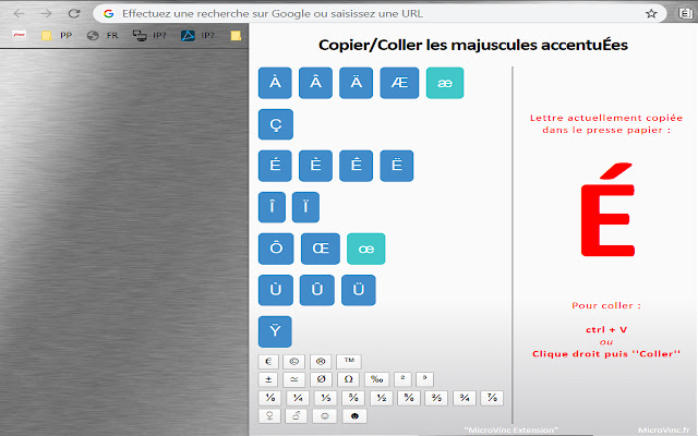 Copier/Coller les majuscules by MicroVinc from Chrome web store to be run with OffiDocs Chromium online Copier/Coller les majuscules by MicroVinc from Chrome web store to be run with OffiDocs Chromium online