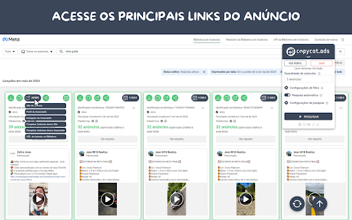 Copycat Ads AdSpy da Biblioteca de Anúncios from Chrome web store to be run with OffiDocs Chromium online Copycat Ads AdSpy da Biblioteca de Anúncios from Chrome web store to be run with OffiDocs Chromium online