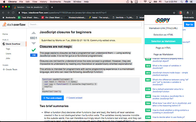 Copy Markup Markdown from Chrome web store to be run with OffiDocs Chromium online Copy Markup Markdown from Chrome web store to be run with OffiDocs Chromium online