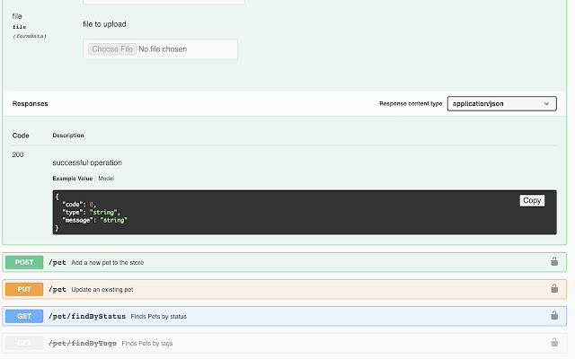 Copy Swagger from Chrome web store to be run with OffiDocs Chromium online Copy Swagger from Chrome web store to be run with OffiDocs Chromium online