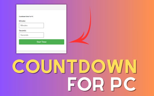 Countdown timer For PC,Windows and Mac (Update) from Chrome web store to be run with OffiDocs Chromium online Countdown timer For PC,Windows and Mac (Update) from Chrome web store to be run with OffiDocs Chromium online
