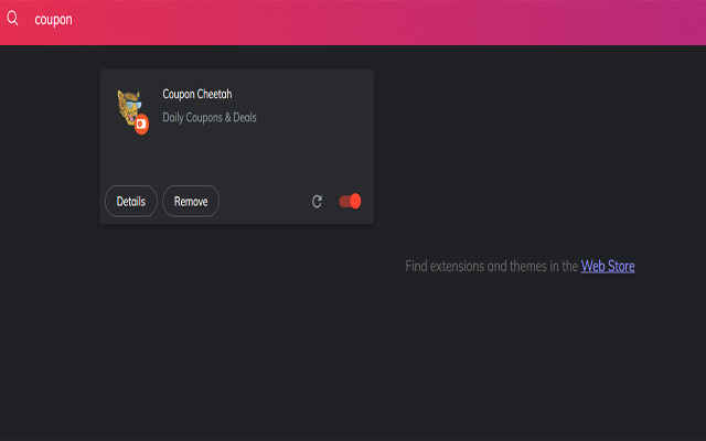 Coupon Cheetah from Chrome web store to be run with OffiDocs Chromium online Coupon Cheetah from Chrome web store to be run with OffiDocs Chromium online