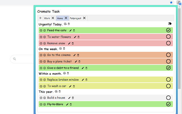 Cromato Task from Chrome web store to be run with OffiDocs Chromium online Cromato Task from Chrome web store to be run with OffiDocs Chromium online
