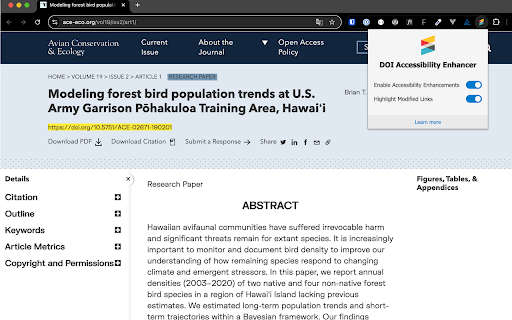 Crossref DOI Accessibility Enhancer from Chrome web store to be run with OffiDocs Chromium online Crossref DOI Accessibility Enhancer from Chrome web store to be run with OffiDocs Chromium online