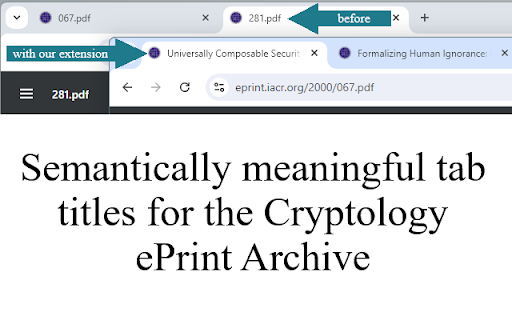Crypto Research Paper Tab Titles from Chrome web store to be run with OffiDocs Chromium online Crypto Research Paper Tab Titles from Chrome web store to be run with OffiDocs Chromium online