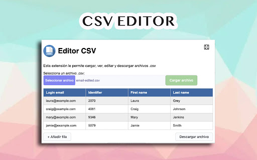 CSV Editor from Chrome web store to be run with OffiDocs Chromium online CSV Editor from Chrome web store to be run with OffiDocs Chromium online