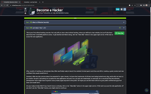Dark Mode for TryHackMe from Chrome web store to be run with OffiDocs Chromium online Dark Mode for TryHackMe from Chrome web store to be run with OffiDocs Chromium online