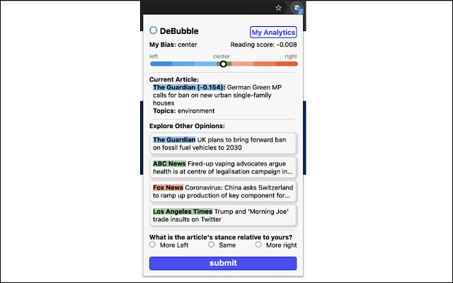 DeBubble from Chrome web store to be run with OffiDocs Chromium online DeBubble from Chrome web store to be run with OffiDocs Chromium online