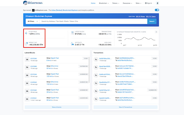 Distraction Free Etherscan from Chrome web store to be run with OffiDocs Chromium online Distraction Free Etherscan from Chrome web store to be run with OffiDocs Chromium online