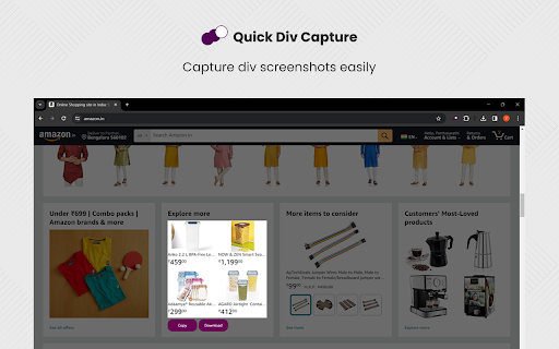 Div Capture: Screenshot Chrome Extension from Chrome web store to be run with OffiDocs Chromium online Div Capture: Screenshot Chrome Extension from Chrome web store to be run with OffiDocs Chromium online
