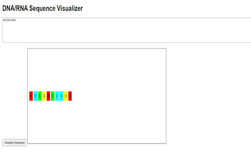 DNA/RNA Sequence Visualizer from Chrome web store to be run with OffiDocs Chromium online DNA/RNA Sequence Visualizer from Chrome web store to be run with OffiDocs Chromium online