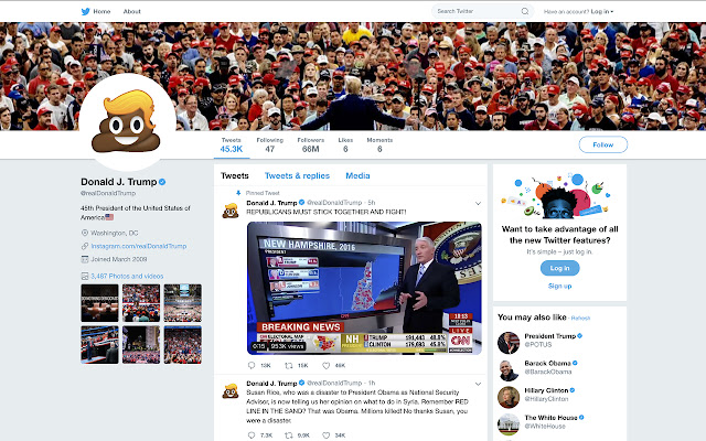 Donald Dump from Chrome web store to be run with OffiDocs Chromium online Donald Dump from Chrome web store to be run with OffiDocs Chromium online