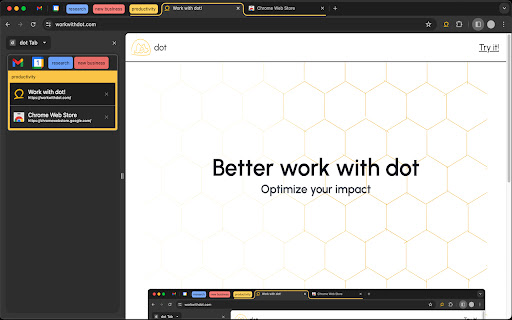 dot Tab from Chrome web store to be run with OffiDocs Chromium online dot Tab from Chrome web store to be run with OffiDocs Chromium online