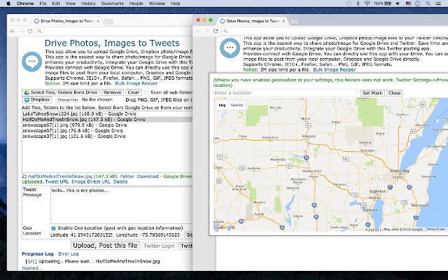 Drive Photos, Images to Tweets from Chrome web store to be run with OffiDocs Chromium online Drive Photos, Images to Tweets from Chrome web store to be run with OffiDocs Chromium online