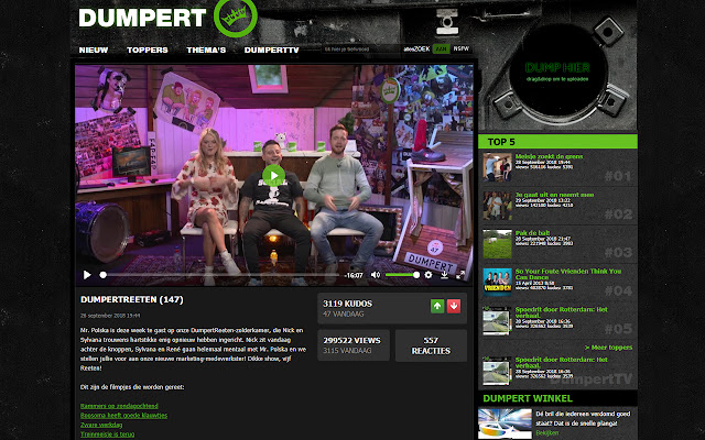 Dumpert DarkMode from Chrome web store to be run with OffiDocs Chromium online Dumpert DarkMode from Chrome web store to be run with OffiDocs Chromium online