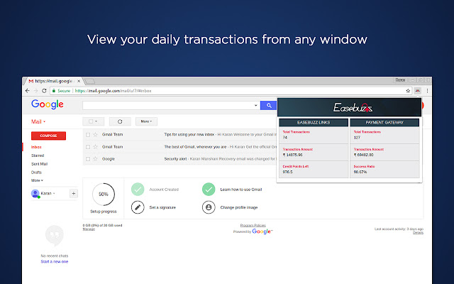 Easebuzz from Chrome web store to be run with OffiDocs Chromium online Easebuzz from Chrome web store to be run with OffiDocs Chromium online