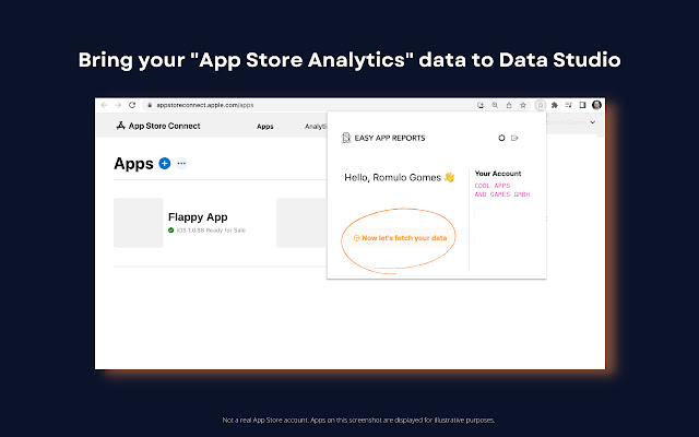 Easy App Reports Plugin from Chrome web store to be run with OffiDocs Chromium online Easy App Reports Plugin from Chrome web store to be run with OffiDocs Chromium online
