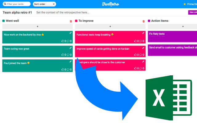 EasyRetro To Excel Converter from Chrome web store to be run with OffiDocs Chromium online EasyRetro To Excel Converter from Chrome web store to be run with OffiDocs Chromium online