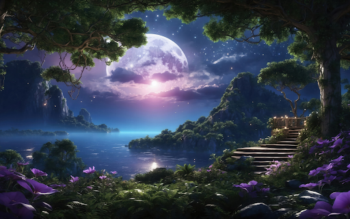 Enchanted Moonlit Lake from Chrome web store to be run with OffiDocs Chromium online Enchanted Moonlit Lake from Chrome web store to be run with OffiDocs Chromium online
