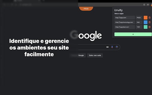 Envify Your favorite enviroment manager. from Chrome web store to be run with OffiDocs Chromium online Envify Your favorite enviroment manager. from Chrome web store to be run with OffiDocs Chromium online