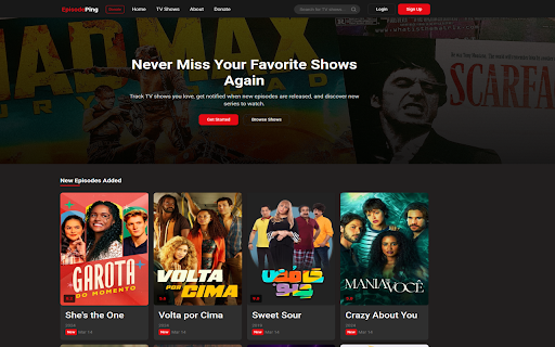 EpisodePing from Chrome web store to be run with OffiDocs Chromium online EpisodePing from Chrome web store to be run with OffiDocs Chromium online