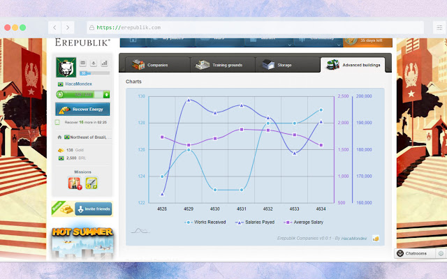 eRepublik Companies from Chrome web store to be run with OffiDocs Chromium online eRepublik Companies from Chrome web store to be run with OffiDocs Chromium online