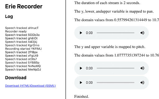Erie Recorder for Chrome from Chrome web store to be run with OffiDocs Chromium online Erie Recorder for Chrome from Chrome web store to be run with OffiDocs Chromium online