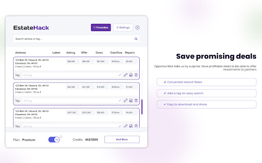 EstateHack from Chrome web store to be run with OffiDocs Chromium online EstateHack from Chrome web store to be run with OffiDocs Chromium online