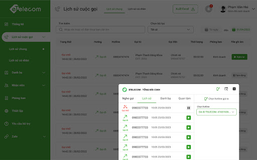 eTelecom Tổng đài CSKH from Chrome web store to be run with OffiDocs Chromium online eTelecom Tổng đài CSKH from Chrome web store to be run with OffiDocs Chromium online