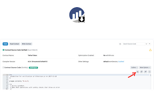 etherscan contract downloader from Chrome web store to be run with OffiDocs Chromium online etherscan contract downloader from Chrome web store to be run with OffiDocs Chromium online