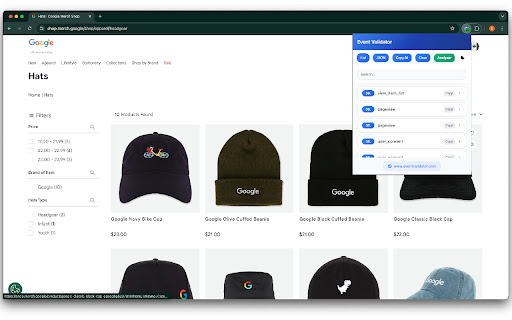 Event Validator from Chrome web store to be run with OffiDocs Chromium online Event Validator from Chrome web store to be run with OffiDocs Chromium online